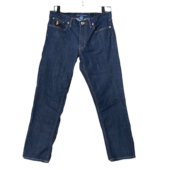 Like New! Ralph Lauren Dark Wash Denim Jeans Cropped Size 10